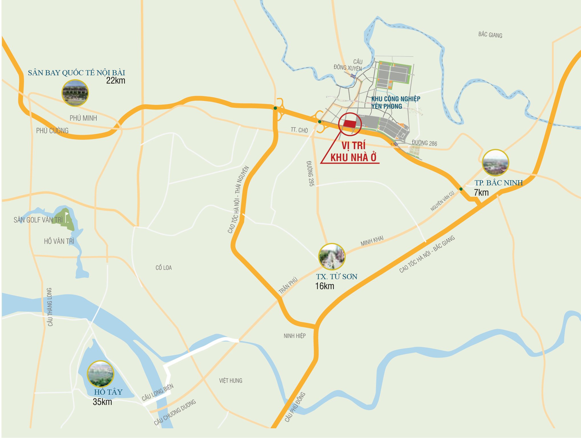 vị trí dự án viglacera yên phong bắc ninh