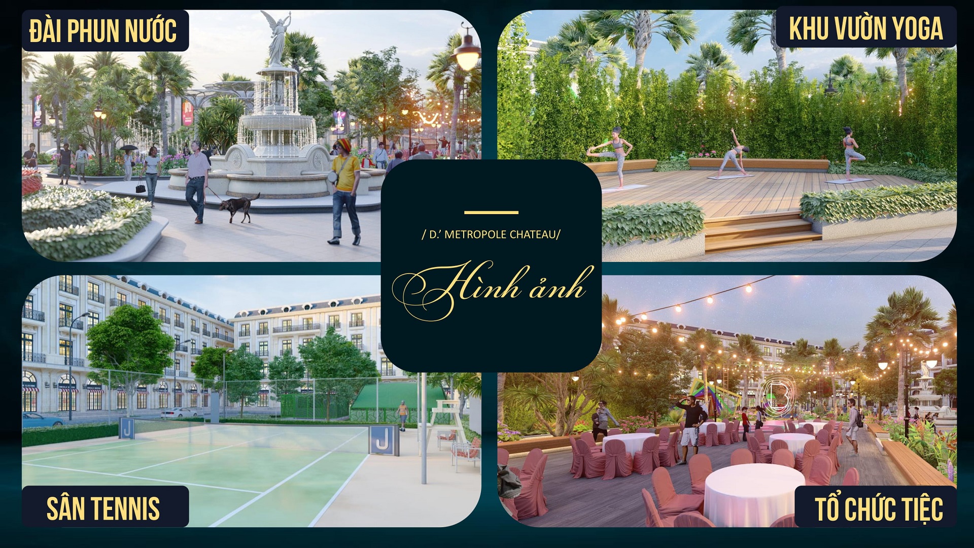 tiện ích dự án d'. metropole chateau hà tĩnh