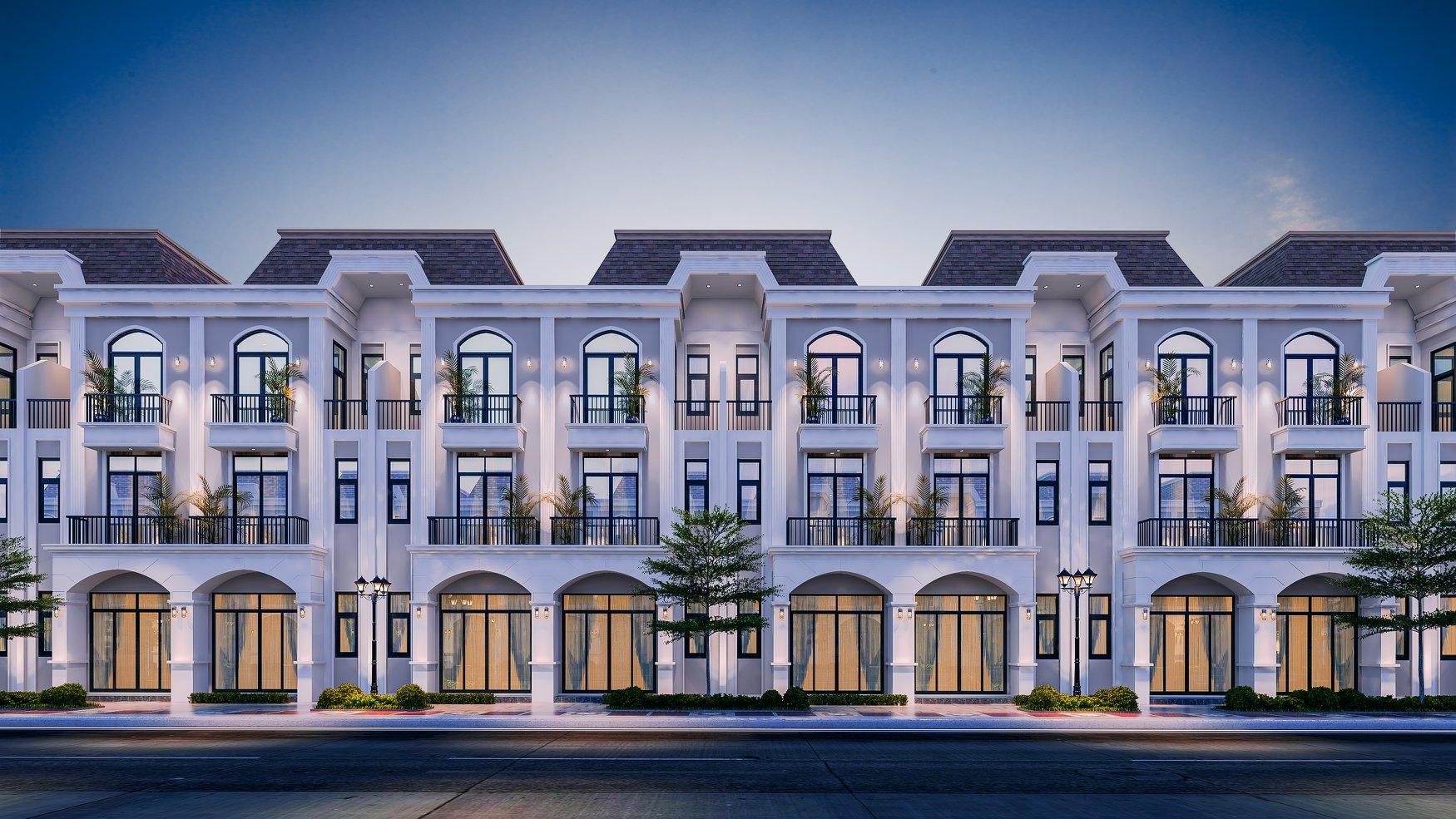 nhà phố dự án long kim 2 bến lức
