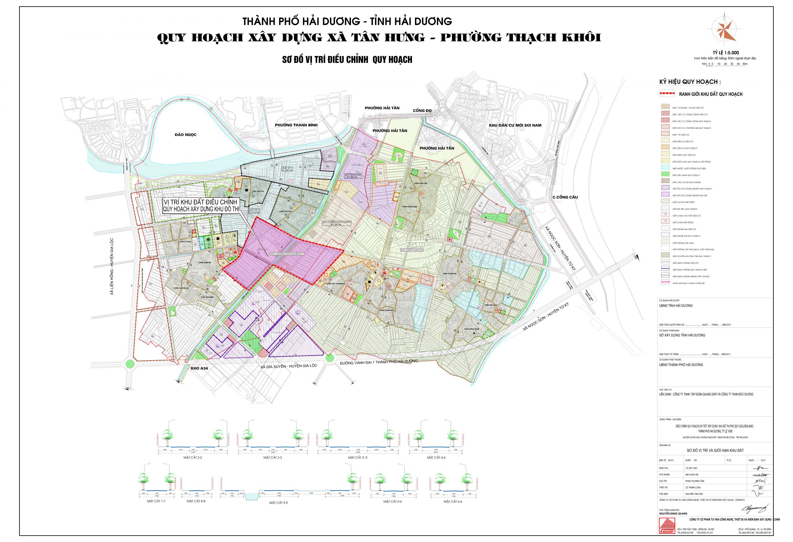 vị trí dự án phú quý golden land hải dương