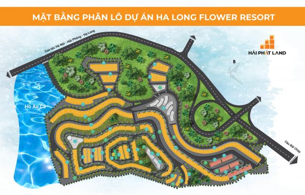 mặt bằng phân lô dự án hạ long flower resort đồi thủy sản bãi cháy hạ long