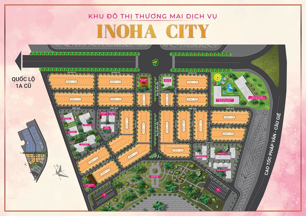 mặt bằng dự án inoha city phú xuyên hà nội