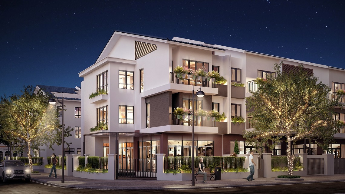 phối cảnh biệt thự sol lake villa đô nghĩa dương nội