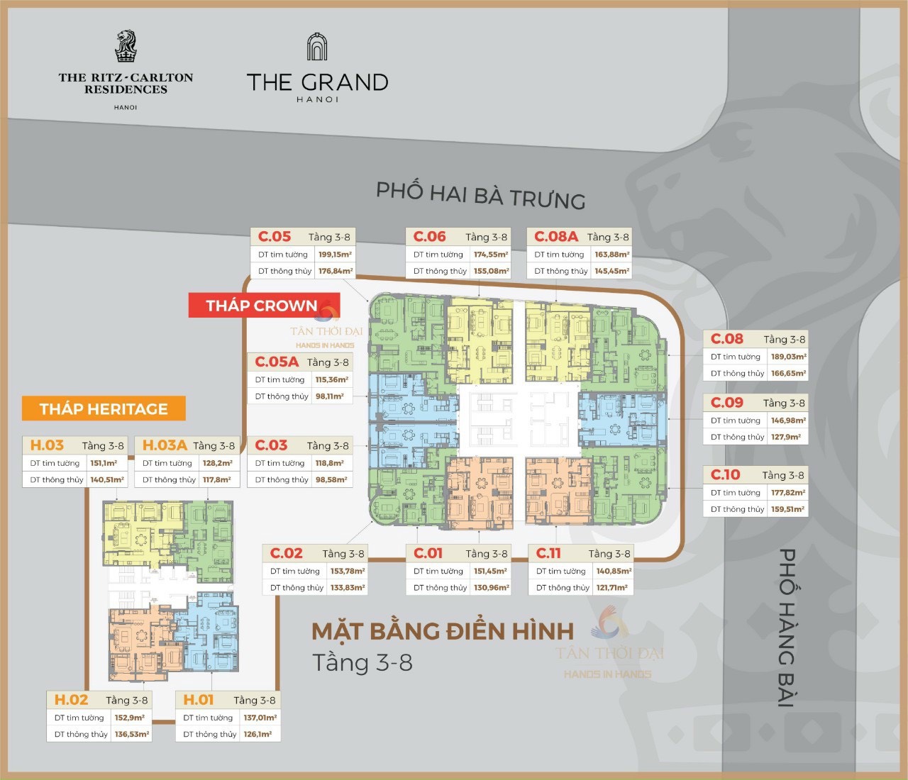 mặt bằng dự án the grand hà nội