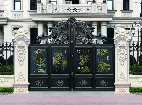 Chọn màu sơn cổng nhà đẹp với mệnh Mộc
