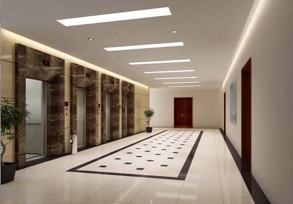 Tấm ốp tường giả đá làm thang máy