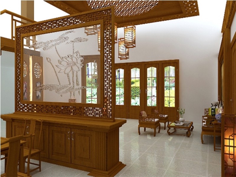 Gỗ tự nhiên làm vách ngăn