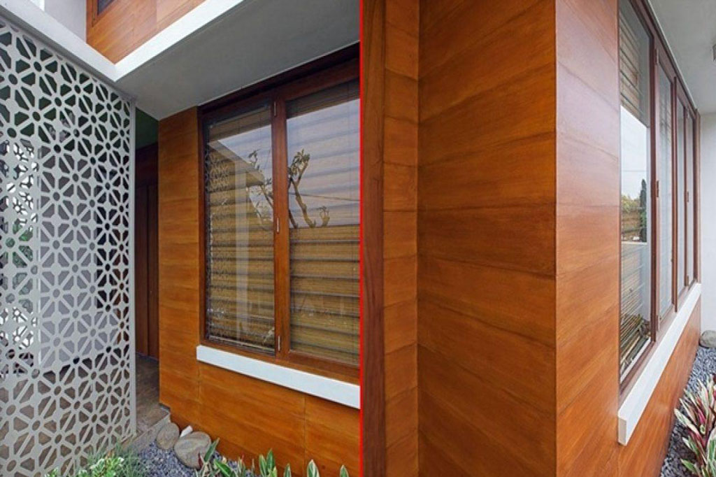 Sơn giả gỗ trên bê tông