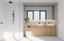 Ứng dụng phong cách tối giản cho phòng tắm