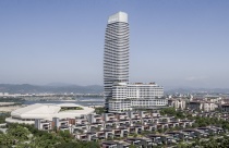 Ngắm tòa tháp L cong lượn Sanya ở Trung Quốc