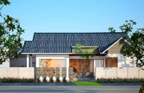 Nhà cấp 4 kiểu biệt thự sang trọng chỉ với 200 triệu đồng