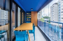 Căn hộ 50m2 với màu sắc nổi bật