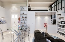 Thiết kế siêu tiết kiệm không gian trong căn hộ 29m2