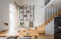Căn hộ hiện đại 52m2 có gác lửng giúp tiết kiệm không gian