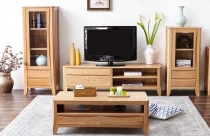 Trang trí phòng khách bằng nội thất gỗ tự nhiên