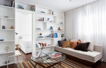 Căn hộ 30m2 được lột xác với màu trắng