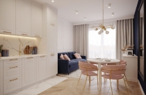Không gian tươi mới nhờ trang trí nội thất màu hồng, xanh đậm