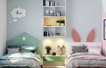 Ý tưởng thiết kế không gian lưu trữ chung trong phòng bé