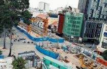 Thi công tái lập ga Nhà hát TP.HCM thuộc metro số 1