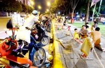 Hàng quán kéo vào công viên, chính quyền ở đâu?