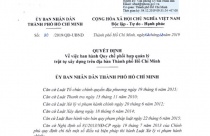 TP.HCM yêu cầu kiểm tra, giám sát tất cả các công trình từ khi khởi công đến hoàn thành, đưa vào sử dụng