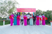 Khánh thành cầu trường Tiểu học và THCS Bình Đức (Bến Lức) do Tập đoàn Thắng Lợi tài trợ