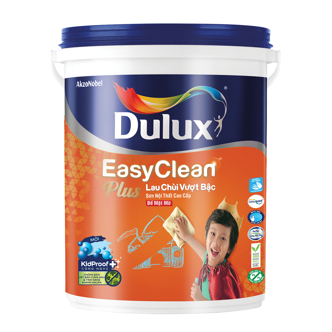 Dulux EasyClean Plus Lau Chùi Vượt Bậc Bề Mặt Mờ