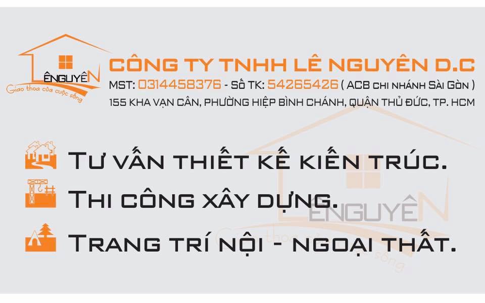  				CÔNG TY TNHH LÊ NGUYÊN D.C				