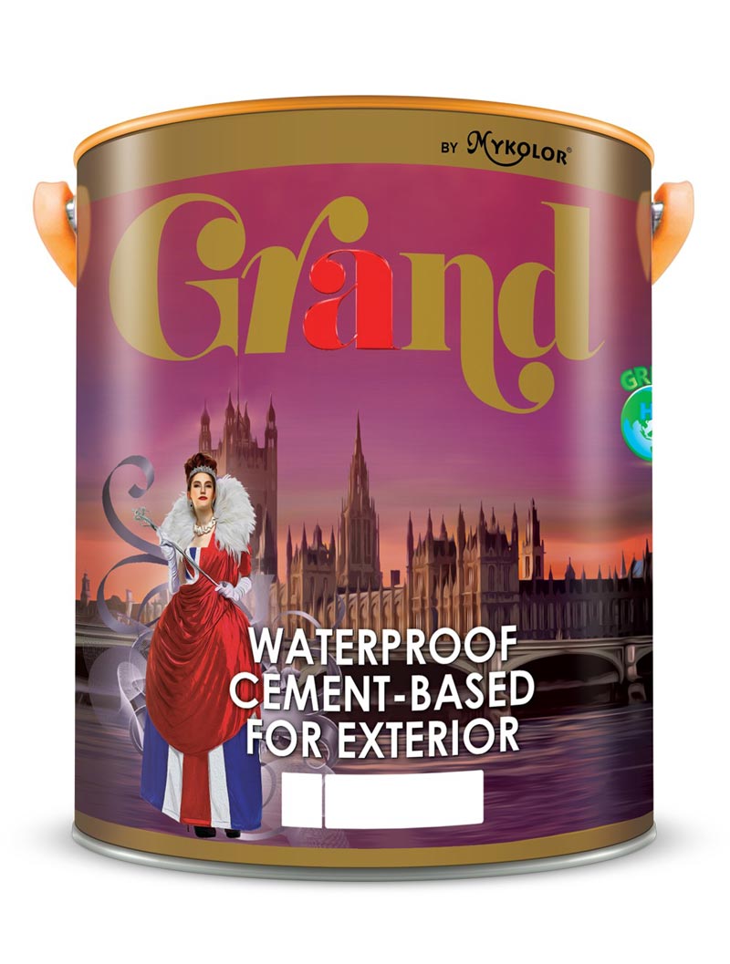                            MYKOLOR GRAND 
 WATERPROOF CEMENT-BASED 
 FOR EXTERIOR
                         -                            SƠN CHỐNG THẤM 
 GỐC XI MĂNG
                        