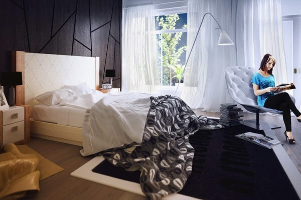Mẫu thiết kế phòng ngủ đẹp vô cùng lãng mạn