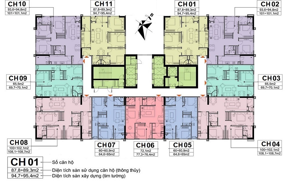 thiết kế chung cư a10 nam trung yên