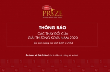 Thông báo tìm kiếm ứng viên cho Giải thưởng KOVA lần thứ 17-2019
