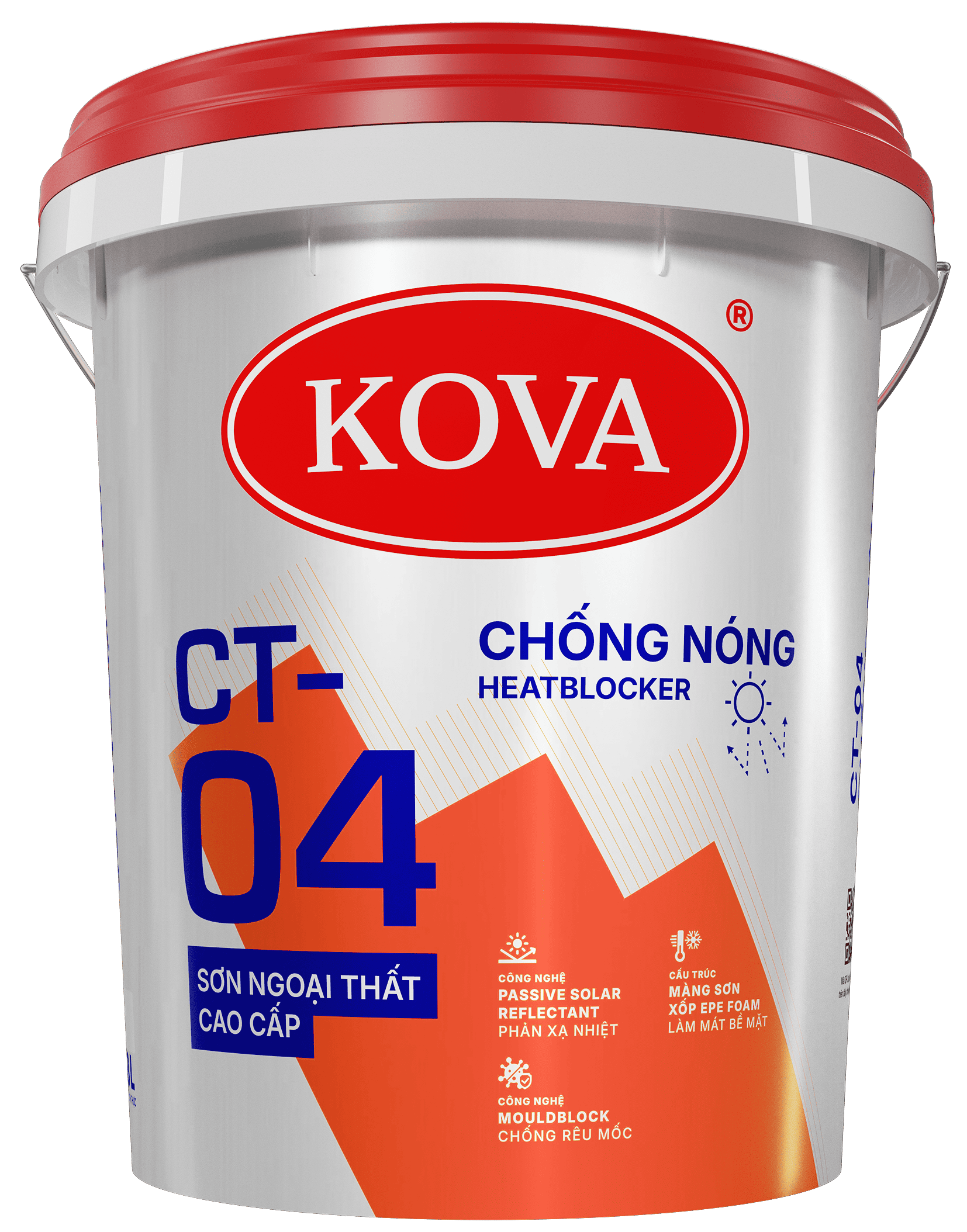 Sơn ngoại thất cao cấp KOVA CT-04 Chống Nóng