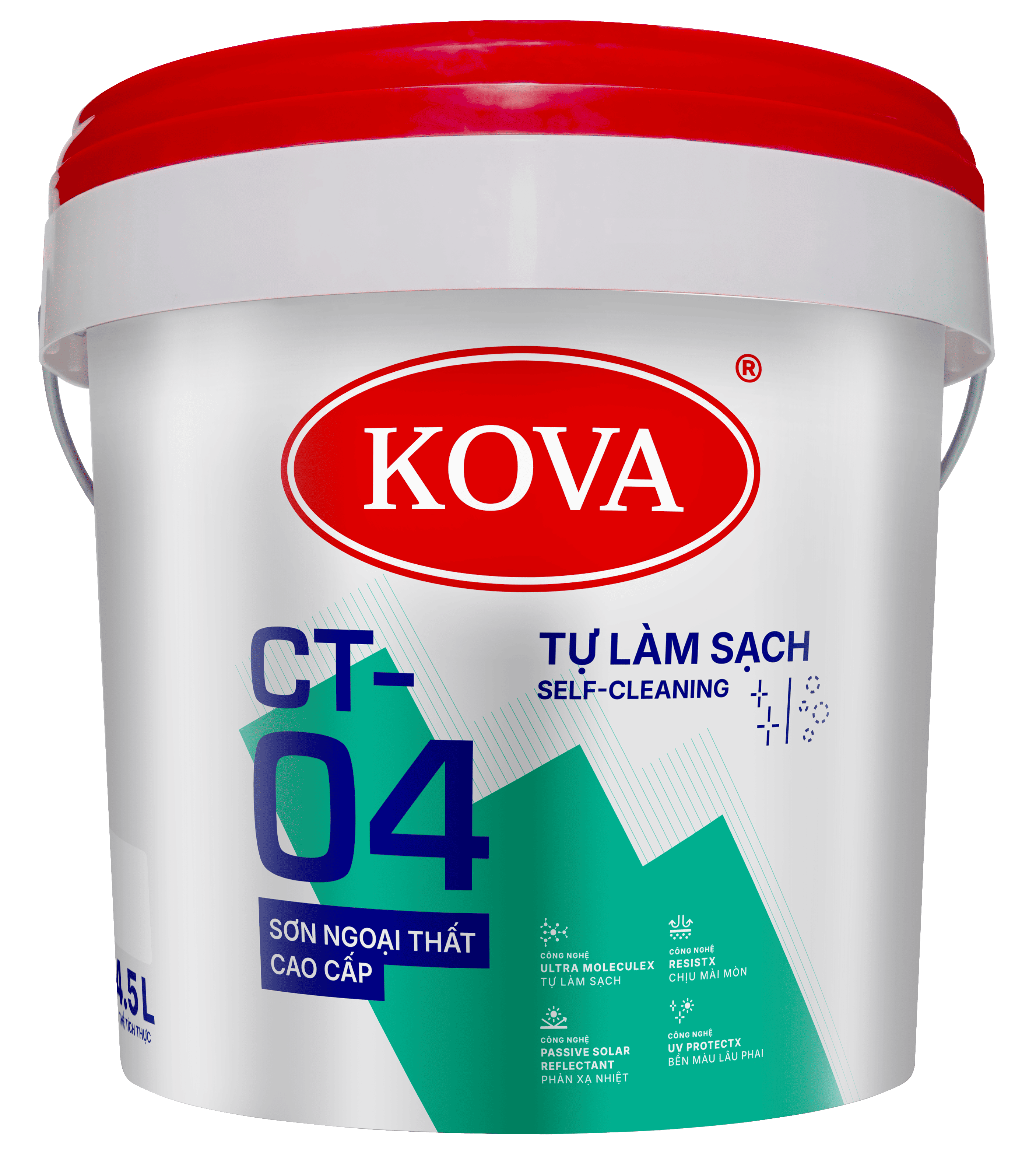 Sơn ngoại thất cao cấp KOVA CT-04 Tự làm sạch