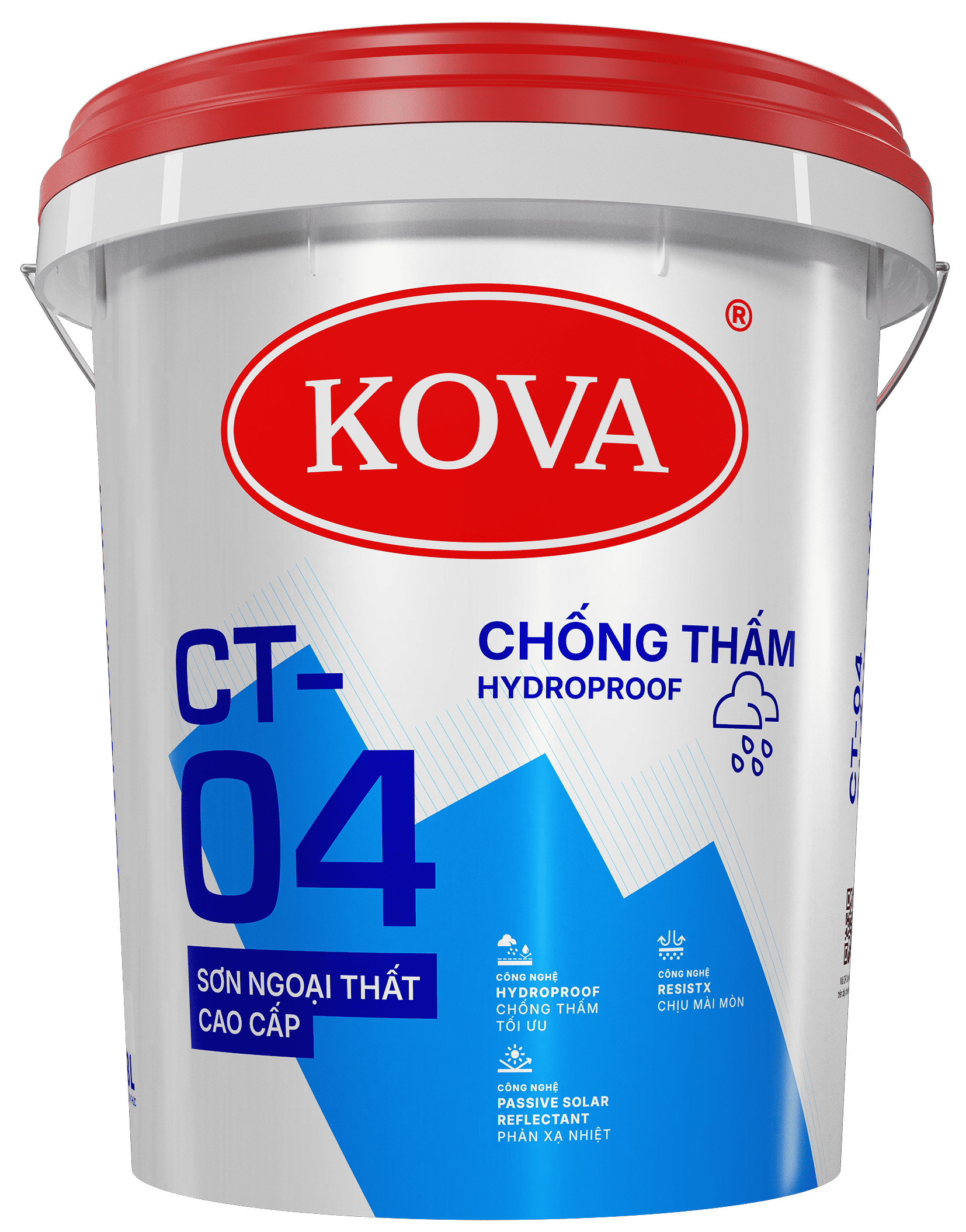 Sơn Ngoại Thất Cao Cấp KOVA CT-04 Chống Thấm