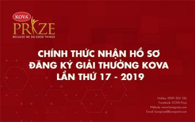 THÔNG BÁO TÌM KIẾM ỨNG VIÊN CHO GIẢI THƯỞNG KOVA LẦN THỨ 17 – NĂM 2019